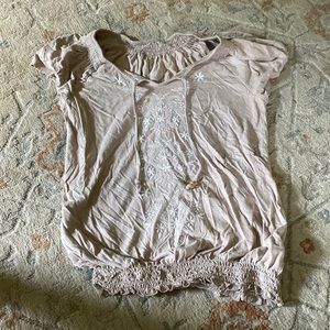 Tan top with design